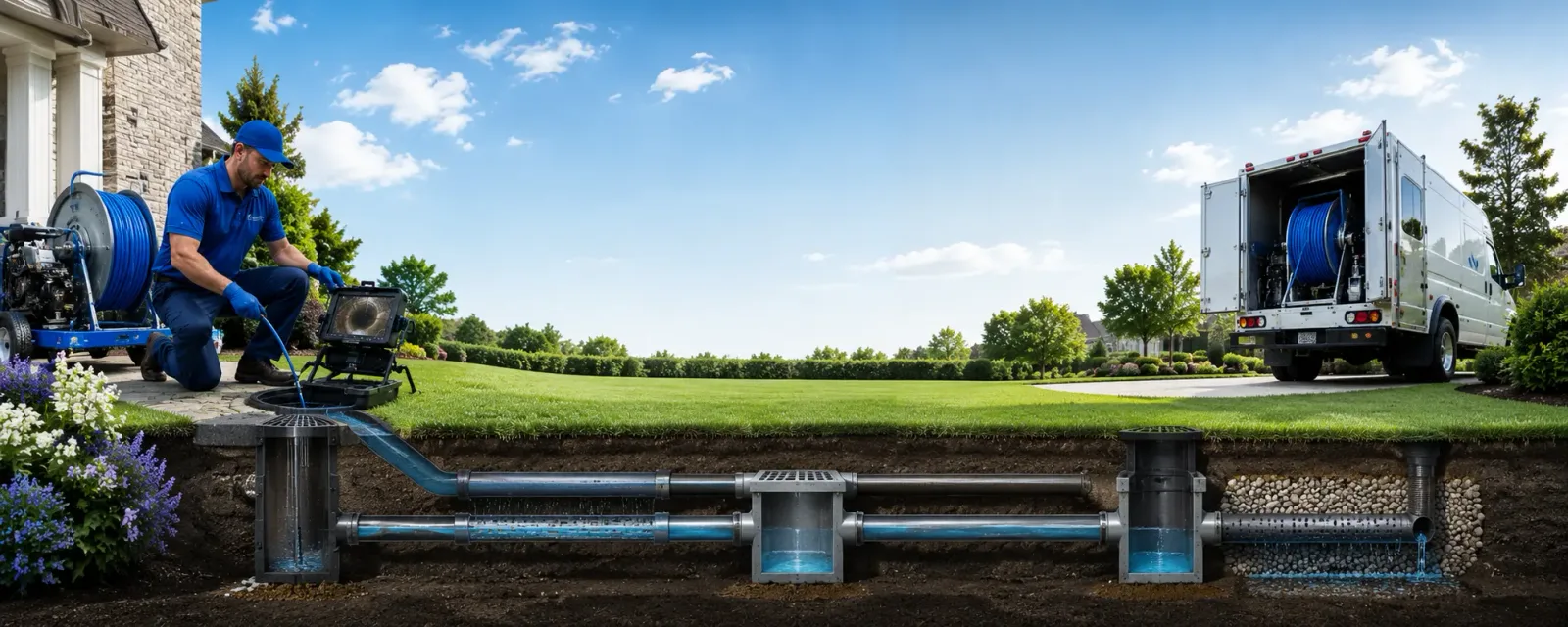 Outdoor drain cleaning information for Hillman, MI